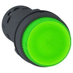 Кнопка 22 мм 230В зеленая XB7NW33M1