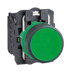 Кнопка 22 мм зелена із поверненням, 1NO контакт XB5AA31